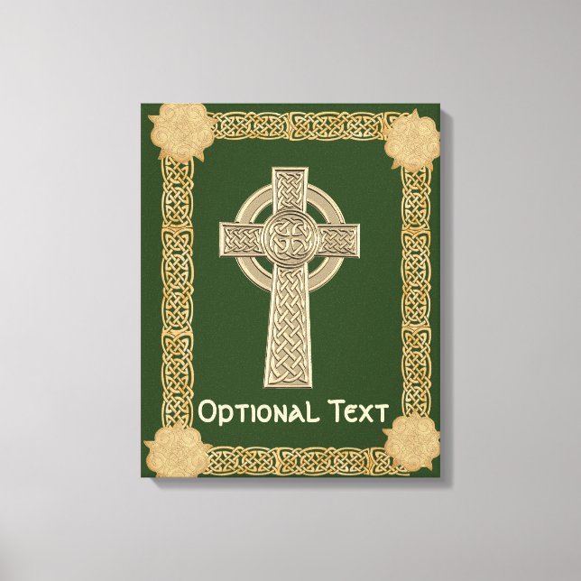 Toile Personnalisation de la croix celtique (Recto)