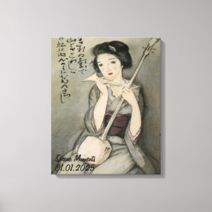 Toile Personnalisation Vintage esthétique Japon Kimono