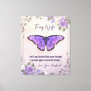 Toile Personnalisé À Ma Femme Lettre d'amour du mari