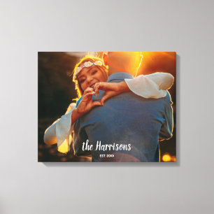 Toile Personnalisé Couple Photo Nouveaux Amateurs mariés