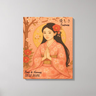 Toile Personnalisé esthétique Zen Méditation Minutieuse