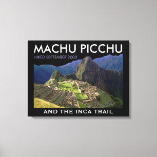 Toile Personnalisé Machu Picchu, Chemin Inca Commémorati