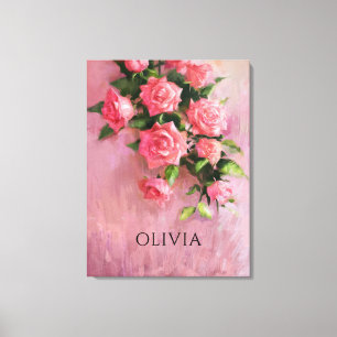 Toile Personnalisé Un Rêve aux Teintes de Rose