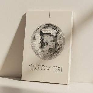 Toile personnalisée Disco Ball Wall Art