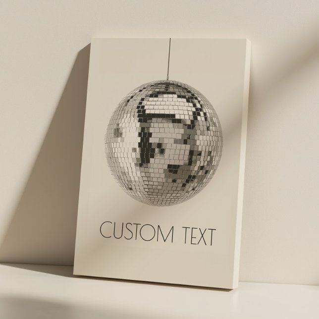Toile personnalisée Disco Ball Wall Art (disco ball canvas print)