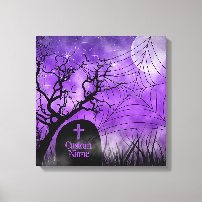 Toile personnalisée enveloppée de gothique violet  (Recto)