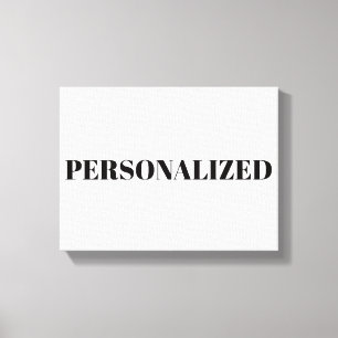 Toile Personnalisez le Vôtre