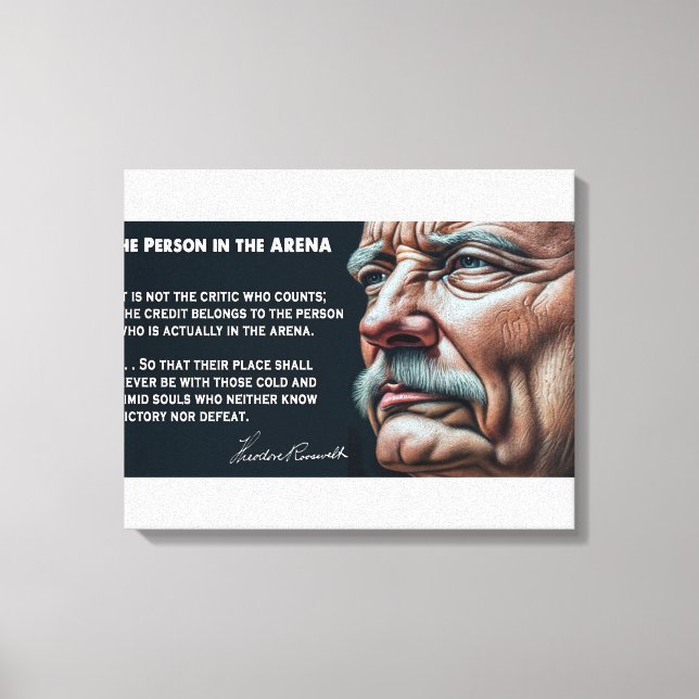 Toile Personne de Teddy Roosevelt dans le discours de l' (Recto)