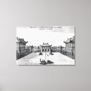 Toile Perspective de la cour intérieure