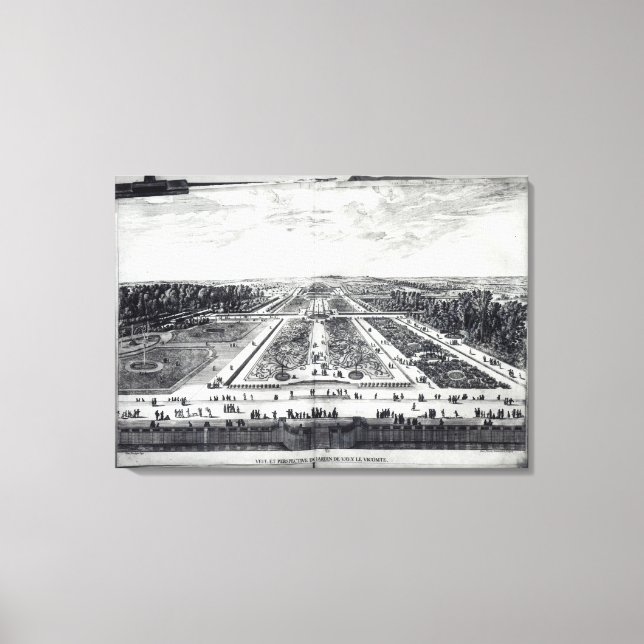 Toile Perspective Vue sur le jardin (Recto)