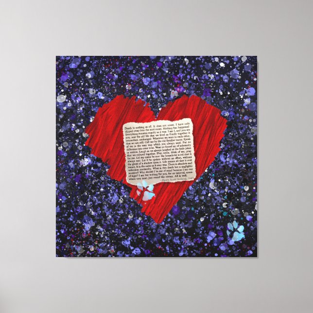 Toile Perte d'animal de compagnie Bereavement Henry Scot (Recto)