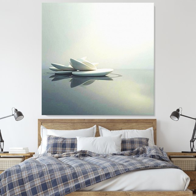 Toile Pétales flottants en pierre (Insitu(Chambre))