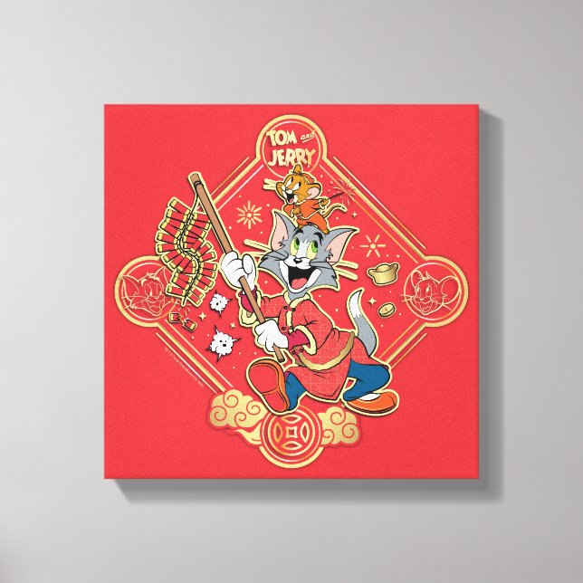 Toile Pétards Tom & Jerry Lighting (Recto)