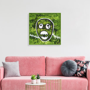 Toile Pete la graine crâne drôle monstre artistique exce