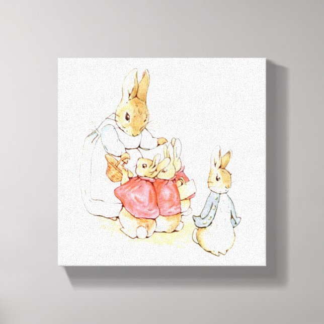 Toile Peter Rabbit et ses soeurs (par Beatrix Potter) (Recto)