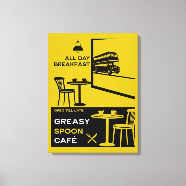 Toile Petit déjeuner anglais Greasy Spoon (Recto)