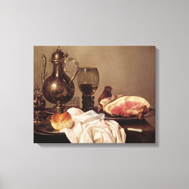 Toile Petit déjeuner Still Life (huile sur panneau) (Recto)