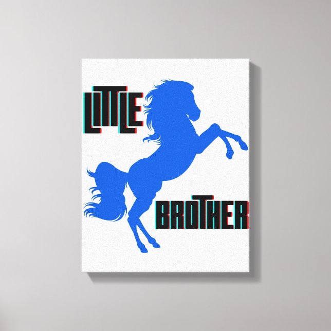 Toile Petit frère élevage de chevaux (Recto)