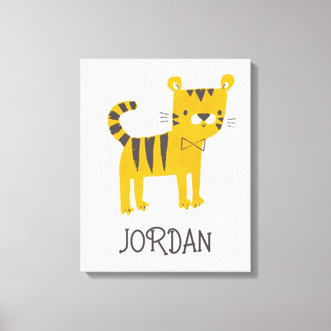 Toile Petit homme | Cravate Tiger Bow (Recto)