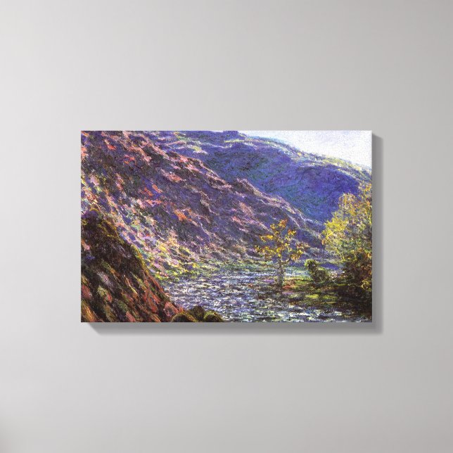 Toile Petite Creuse, soleil de Claude Monet (Recto)