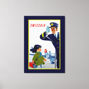 Toile Petite fille Swissair - XL