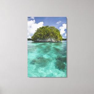 Toile Petite île note en Palaos, Micronésie la vague h