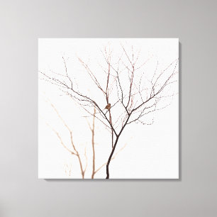 Toile Petits oiseaux dans les branches d'arbres Nature m