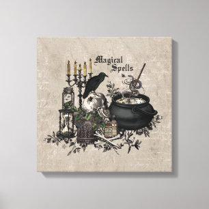 Toile PEU DE TÉMOINS vintages D'Halloween