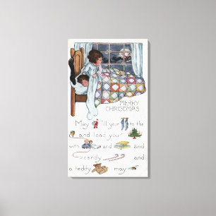 Toile Peu réveillent des espionnes Père Noël et Sleig