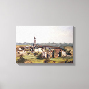 Toile Peuple de Lugo/Village in Lugo