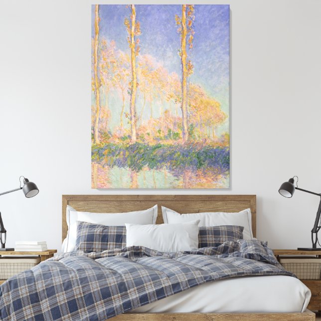 Toile Peupliers, paysage impressionniste, Claude Monet (Insitu(Chambre))
