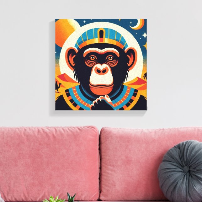 Toile Pharaon Chimpanzé Tout 6 (Insitu(Salon))