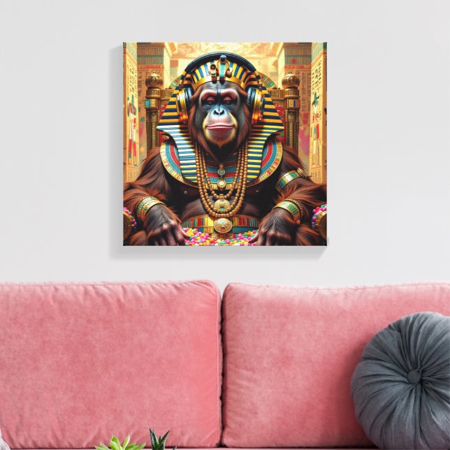 TOILE PHARAON TUT-ORANGOUTAN 2 (Insitu(Salon))