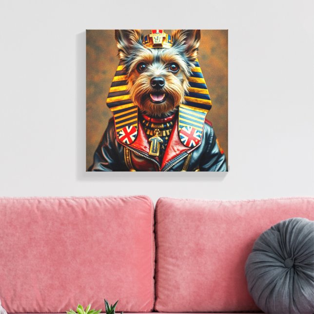 TOILE PHARAON TUT-YORKSHIRE TERRIER 3 (Insitu(Salon))