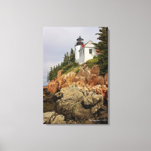 Toile Phare de Bass Harbor Head (Recto)