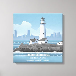 Toile Phare de Boston