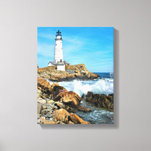 Toile Phare de Boston, le Massachusetts