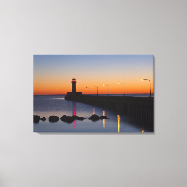 Toile Phare de la jetée nord à Duluth, Minnesota, (Recto)