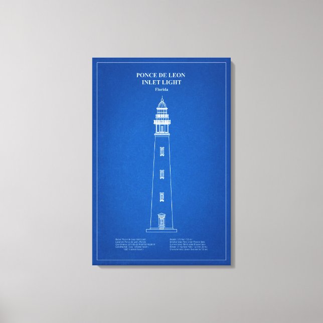 Toile Phare de l'entrée de Ponce de Leon – Floride - AD (Recto)