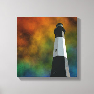 Toile phare de l'île de tybee