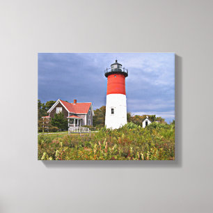 Toile Phare de Nauset, Cape Cod Mass Canvas Imprimer