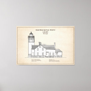 Toile Phare de Old Mackinac Point - Michigan – SBD