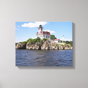 Toile Phare de Pomham Rocks, Rhode Island