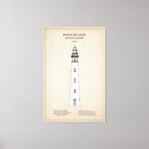 Toile Phare de Ponce de Leon Inlet - Floride - SBD