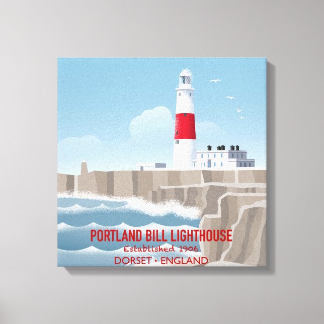 Toile Phare de Portland Bill (Recto)
