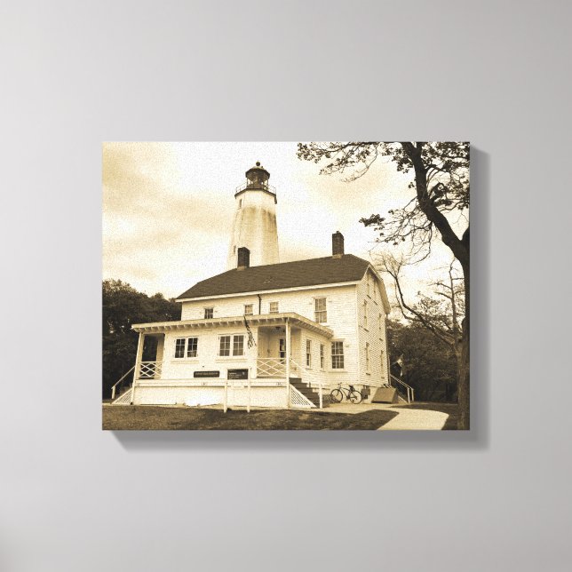 Toile Phare de Sandy Hook (Recto)