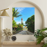 Toile Phare de Sanibel Island Floride Côte du Golfe<br><div class="desc">Cette toile étonnante à l'étonnante toile enrobée présente une photo du phare de l'île de Sanibel, parfois appelé Point Ybel Light. C'était l'un des premiers phares de la côte du Golfe de Floride. Il a été inauguré en 1884 et a été inscrit au Registre national des lieux historiques en 1974....</div>