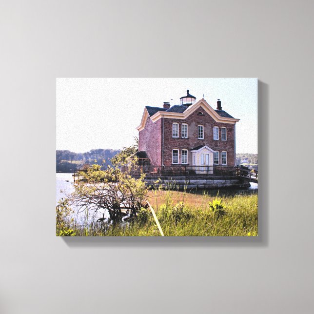Toile Phare de Saugerties, Hudson River New York (Recto)