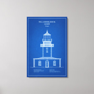 Toile Phare de Tillamook Rock - Oregon - AD