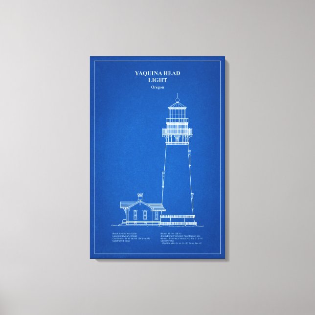 Toile Phare de Yaquina Head - Oregon - AD (Recto)